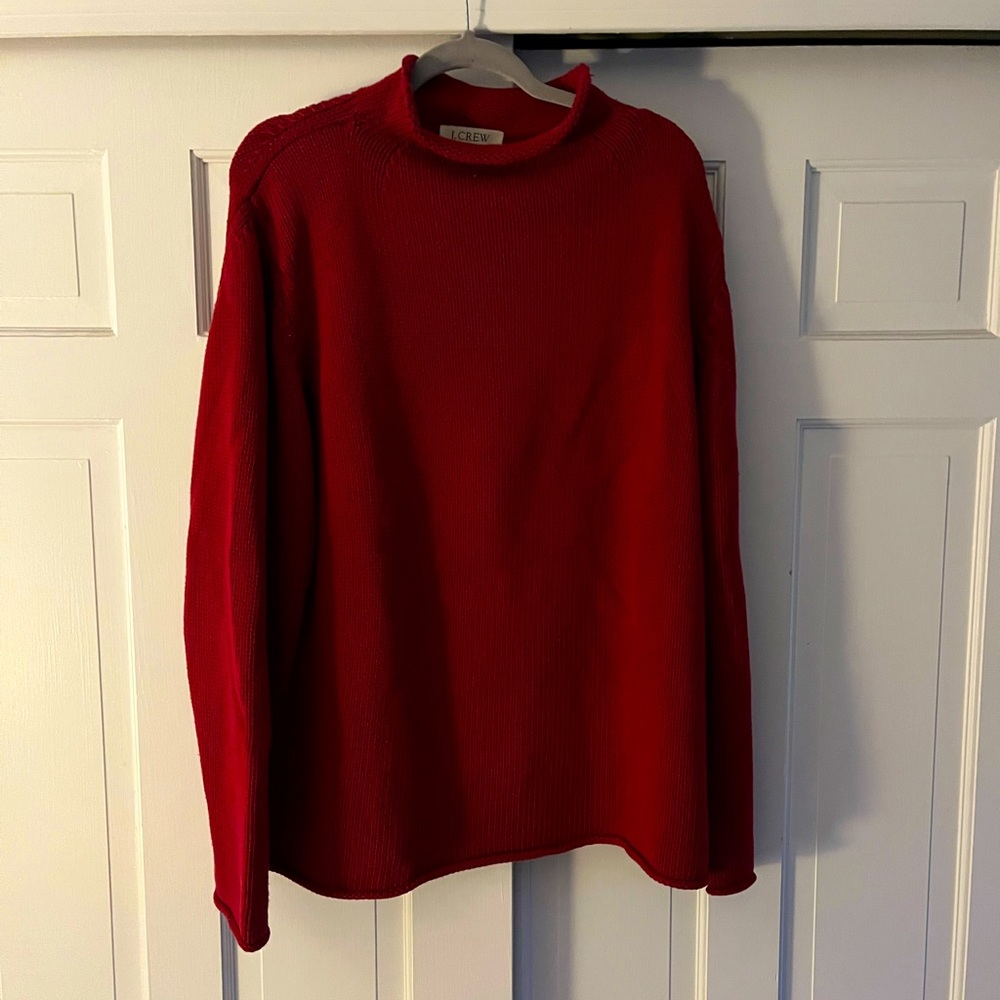 VINTAGE J.Crew Red/Maroon crew neck Sweater. Men’s XXL, Never Worn